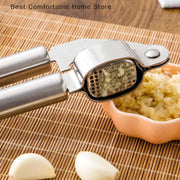 Removable Stainless Steel Garlic & Ginger Press – Handheld Crusher